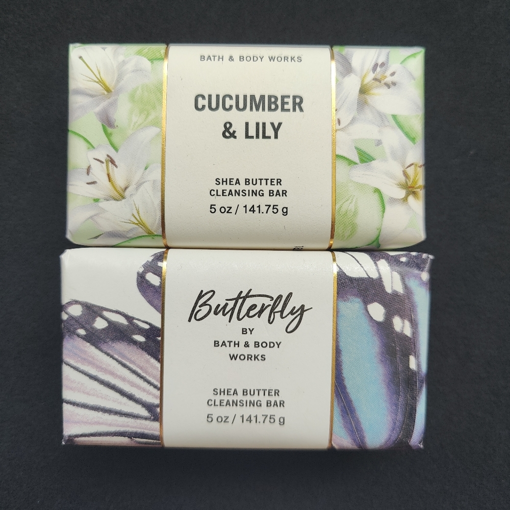 $15 BUNDLE NEW BATH & BODY WORKS SHEA BUTTER CLEANSING BAR 2 PK